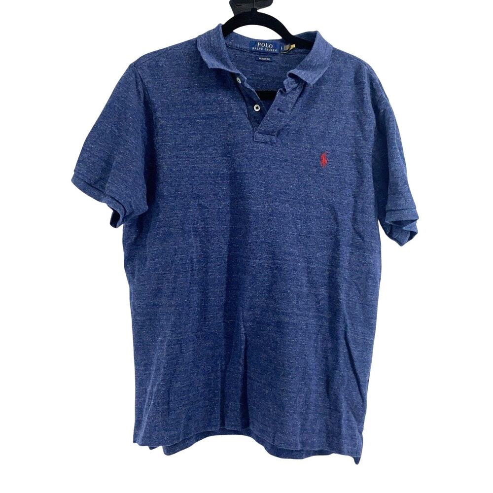Polo Ralph Lauren Polo Shirt size Large Classic Fit Blue With Red Horse
